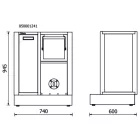 RSC50 MS-AVV Rögzített, dobtárolós modul RSC50 műhelyberendezéshez összeállításhoz