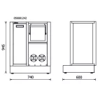 RSC50 MS-2AVV Rögzített, dobtárolós modul RSC50 műhelyberendezéshez összeállításhoz