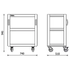 RSC50 T3 3 szintes szerszámkocsi RSC50 műhelyberendezés összeállításhoz