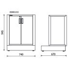RSC50 2.0 MA Rögzített, kétajtós modul az RSC50 2.0 műhelyberendezés összeállításhoz
