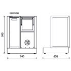 RSC50 2.0 MS-AVV Rögzített kiszolgáló modul az RSC50 2.0 műhelyberendezés összeállításhoz, üres