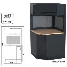   RSC50 2.0 NAC-W Önálló teljes sarok az RSC50 2.0 műhelyberendezés összeállításhoz