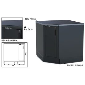   RSC50 2.0 KNAI-G Alsó sarok modul az RSC50 2.0 műhelyberendezés összeállításhoz