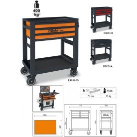 RSC51-R 3 fiókos szerszámkocsi