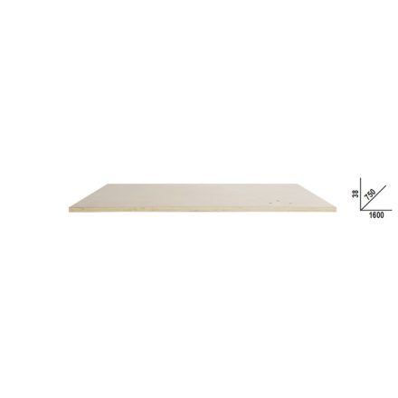 C58PLT-W 1,6 Rétegelt fa munkalap (1600x750 mm) a C58BC moduláris munkapadokhoz
