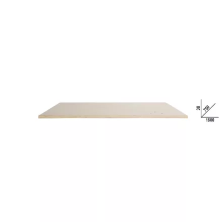 C58PLT-W 1,6 Rétegelt fa munkalap (1600x750 mm) a C58BC moduláris munkapadokhoz