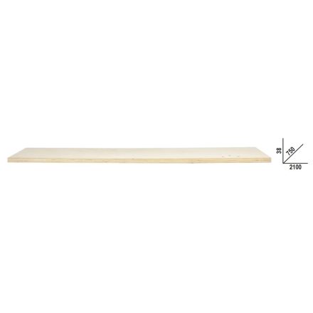 C58PLT-W 2,1 Rétegelt fa munkalap (2100x750 mm) a C58BC moduláris munkapadokhoz
