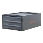 C58CS/O 3C 3 fiókos, 257 mm magas szerszámtároló a C58BC moduláris munkapadokhoz