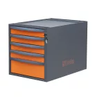 C58CSH/O 5C 5 fiókos, 479 mm magas szerszámszekrény a C58BC moduláris munkapadokhoz