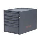 C58CSH/O 5C 5 fiókos, 479 mm magas szerszámszekrény a C58BC moduláris munkapadokhoz