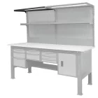 C58BLP-1M LED lámpasín a C58BC moduláris munkapadokhoz, 2,1 m széles