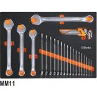 5945VUM 199 szerszámból álló készlet univerzális alkalmazásra EVA habszivacs tálcában