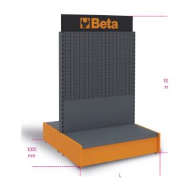 C64G Ruházat és lábbeli bemutatóállvány, üres