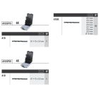 6600 M/565 90 darab szerszámból álló készlet szerszámtartóval, fal nélkül