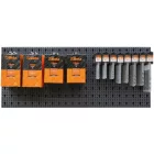 6600 M/566 90 darab szerszámból álló készlet szerszámtartóval, fal nélkül