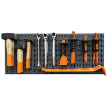 6600 M/592 40 darab szerszámból álló készlet szerszámtartóval, fal nélkül