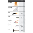 6600 M/811 22 darabszerszámból álló készlet szerszámtartóval, fal nélkül