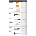 6600 M/811 22 darabszerszámból álló készlet szerszámtartóval, fal nélkül