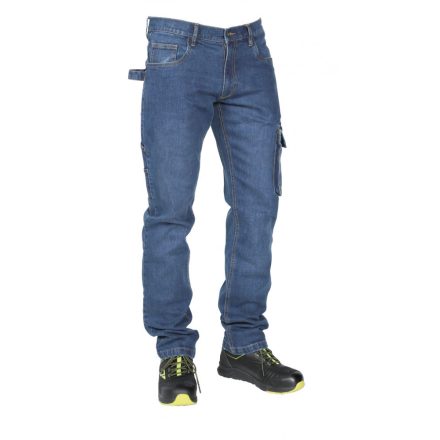 7528 Elasztikus farmernadrág (munkaruha) L