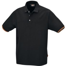   BETA 0750406, Három gombos pólóing, 100% pamut, 200 g/m2, fekete, Fekete