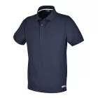 7552BL XXXL Három gombos munka pólóing, piqué pamut, 200 g/m3, kék