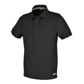   7552N XS Három gombos pólóing, piqué pamut, 200 g/m2, fekete