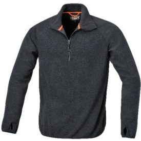 BETA 076350506, Mikropolár pulóver rövid cipzárral,