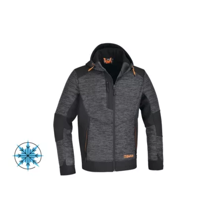 7637G Hosszú ujjú felső softshell anyag betétekkel. modern megjelenés, 7637g ami minden helyzetben kényelmes és melegen tart XS