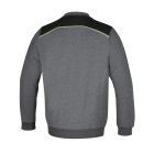 7642G/XL Kerek nyakú, hosszú ujjú felső, 240 g/m2,60% pamut, 40% poliészter,melange szürke – fekete betétekkel