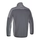 7643G L Rövid cipzáras hosszú ujjú felső, 80% pamut, 20% poliészter, 280 g/m2, antracit/világos szürke