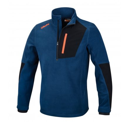 7654B Elasztikus mikropolár pulóver rövid cipzárral, XL