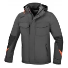 7670G Oxford 300D poliészter dzseki vízálló, PU-bevonatú, szürke, XL