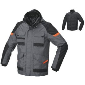 BETA 077340006, FEKETE/SZÜRKE DZSEKI/MUNKARUHA,