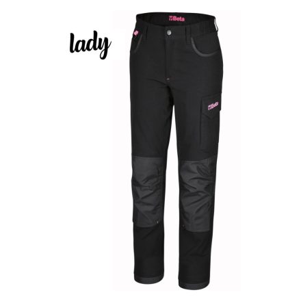 7818LN Sokzsebes női munkanadrág, 100% elasztikus pamut, 220 g/m2 XL