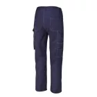 7840BL T/C twill munkanadrág 245g, kék. Derékban oldalt elasztikus. M