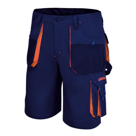 7861B XXXL Bermuda munkanadrág könnyített kivitel, kék