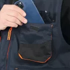 7867B XXL Munkamellény, könnyített kivitel, kék