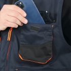 7867B XXXXL Munkamellény, könnyített kivitel, kék