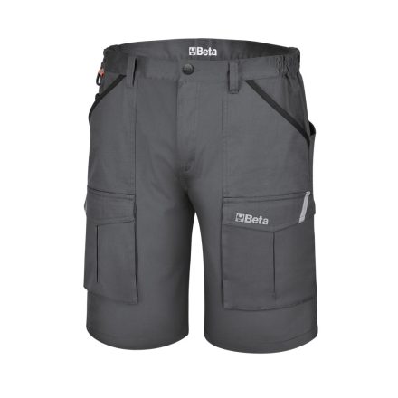 7931MG S Bermuda munkanadrág, 100% pamut, szürke