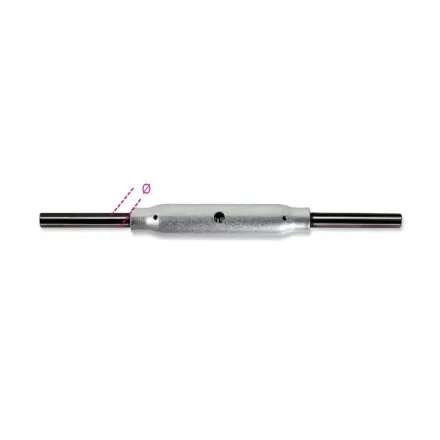 8008TZN Mindkét oldalon toldatos feszítőszerelvény, természetes színű