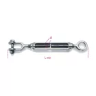 8010Z M8 Feszítőszerelvény szemmel és kengyellel, galvanizált