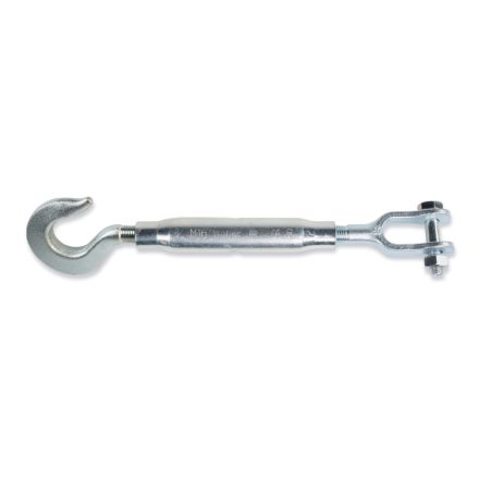 8011TZ Horgos-kengyeles csőanyás feszítőszerelvény, DIN 1478, galvanizált