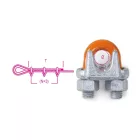 8015 Szorítókengyel, amerikai típus, acél test, tüzihorganyzott