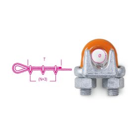   8015 Szorítókengyel, amerikai típus, acél test, tüzihorganyzott