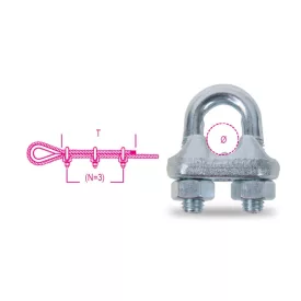 8016-K Szorítókengyel acélból, galvanizált