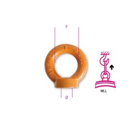   8043 belső fülescsavar emeléshez, nagyszilárdságú ötvözött acélból