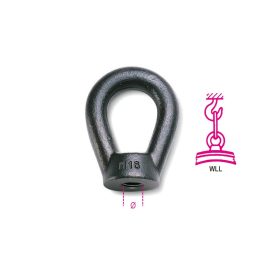 8044 M24 Emelő gyűrűs anya, természetes színű