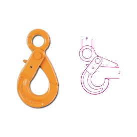   8057R - 8057 emelőhorog  füles önzáró típusú nagyszilárdságú ötvözött acél