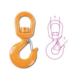   8063 emelőhorog  forgatható (terhelés alatt nem) nagyszilárdságú ötvözött acél