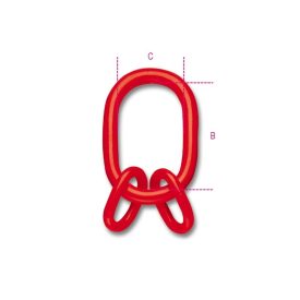   8086 hármas közösítő emelő láncszem, nagyszilárdságú ötvözött acél